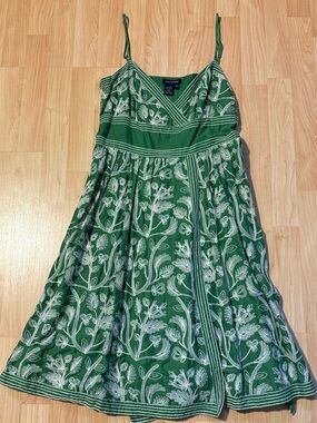 Max Edition Women’s Green Floral-Embroidered Dress
